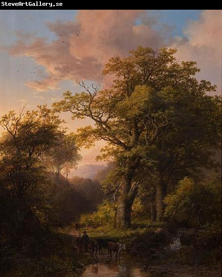 Johann Bernhard Klombeck A Forest Scene